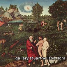 Stuart Neilson - 3d1 Adam and Eve in Eden, Lucas Cranach (1530)